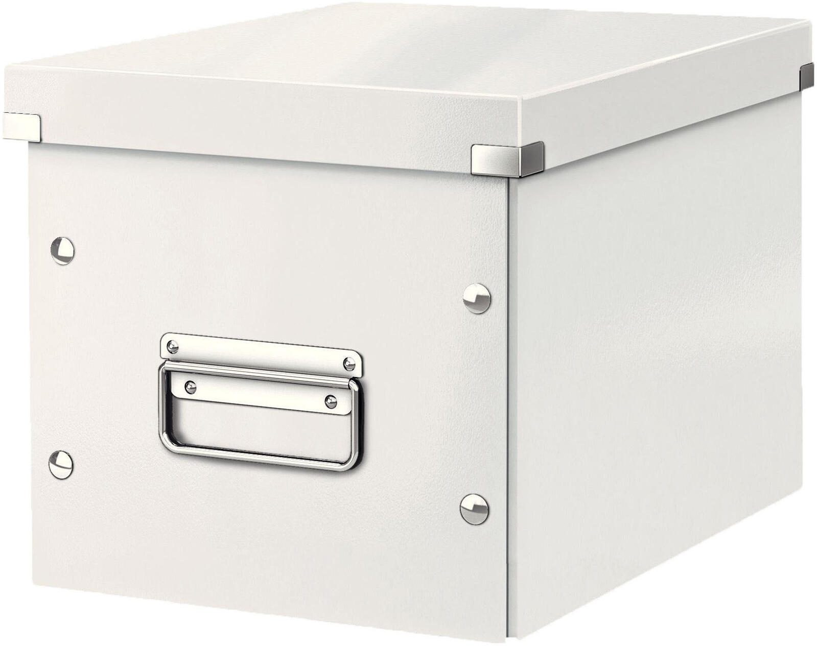 LEITZ Aufbewahrungsbox Click&Store 10,0 l – 26,0 x 26,0 x 24,0 cm weiß