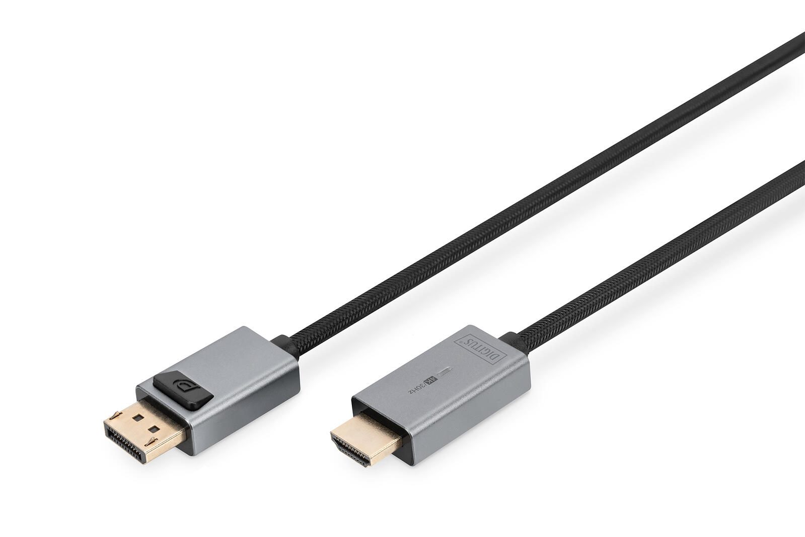 Digitus 4K DisplayPort Adapterkabel, DP – HDMI Typ A