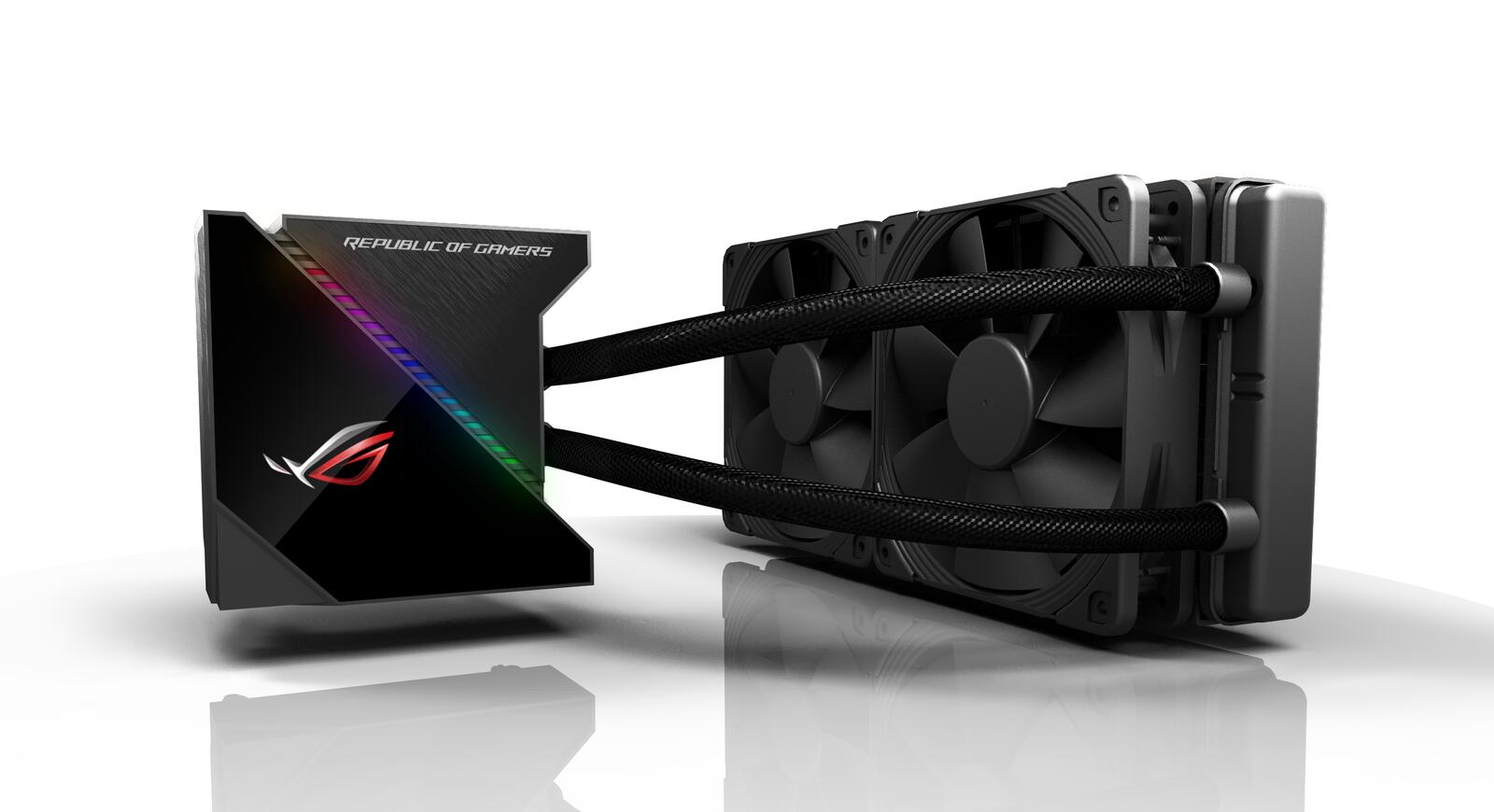 ASUS ROG RYUJIN 240 All-in-One CPU-Wasserkühlung (OLED-Display, Aura Sync RGB, Noctua-Industrial-PPC-PWM-Lüfter)