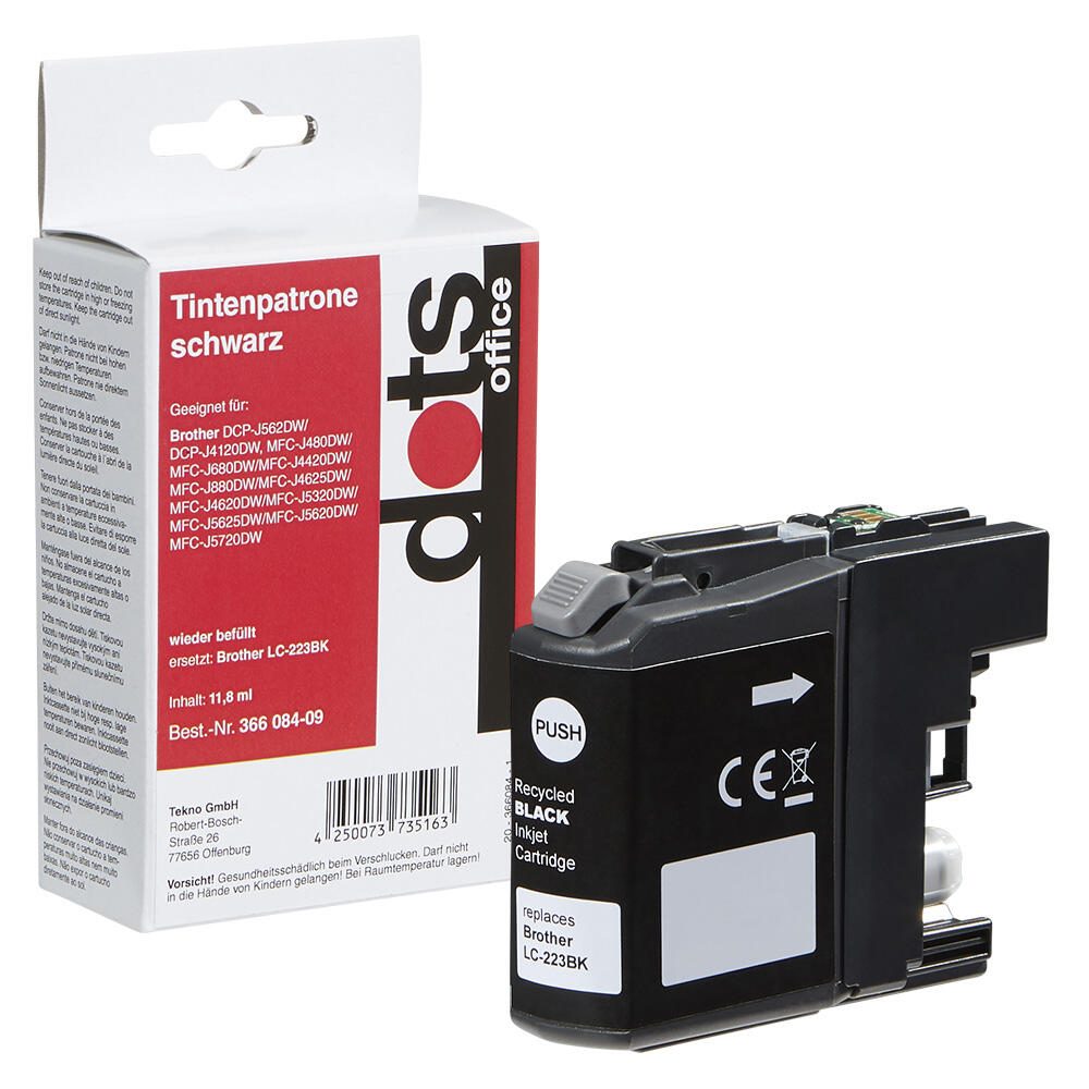dots Druckerpatrone kompatibel zu brother LC-223BK schwarz