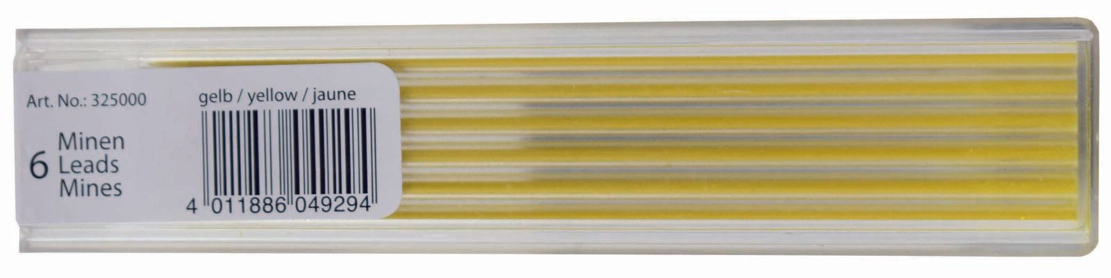 STANGER Fallminen-Bleistiftminen HB 0.3 mm gelb