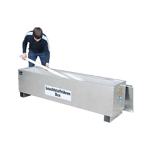 Leuchtstoffr?hrenbox BAUER AL-D 150, Aluminium, unterfahrbar, stapelbar, B 1700 x T 465 x H 585 mm