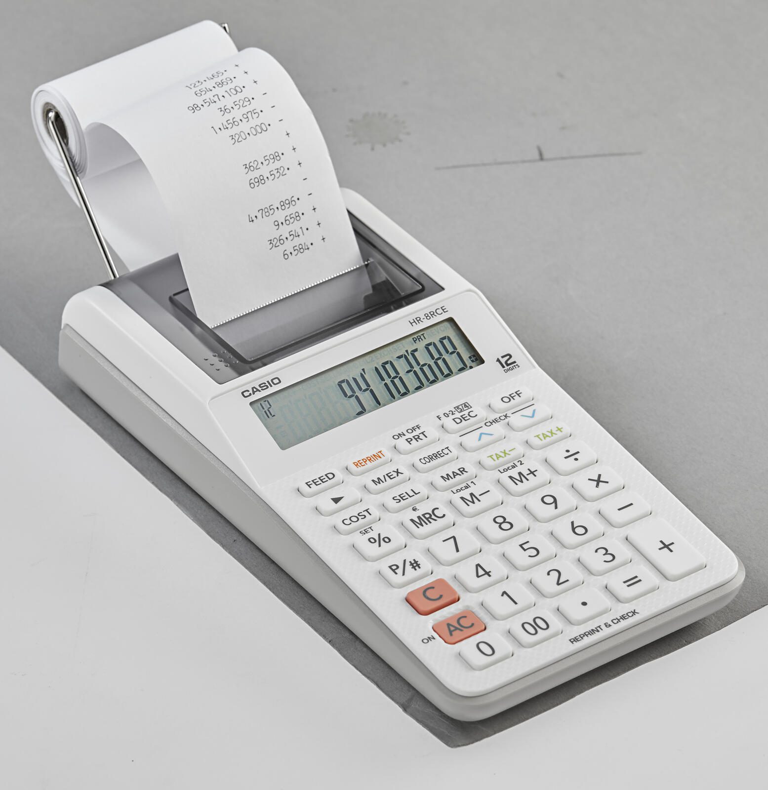CASIO Tischrechner druckend HR-8RCE-WE weiß