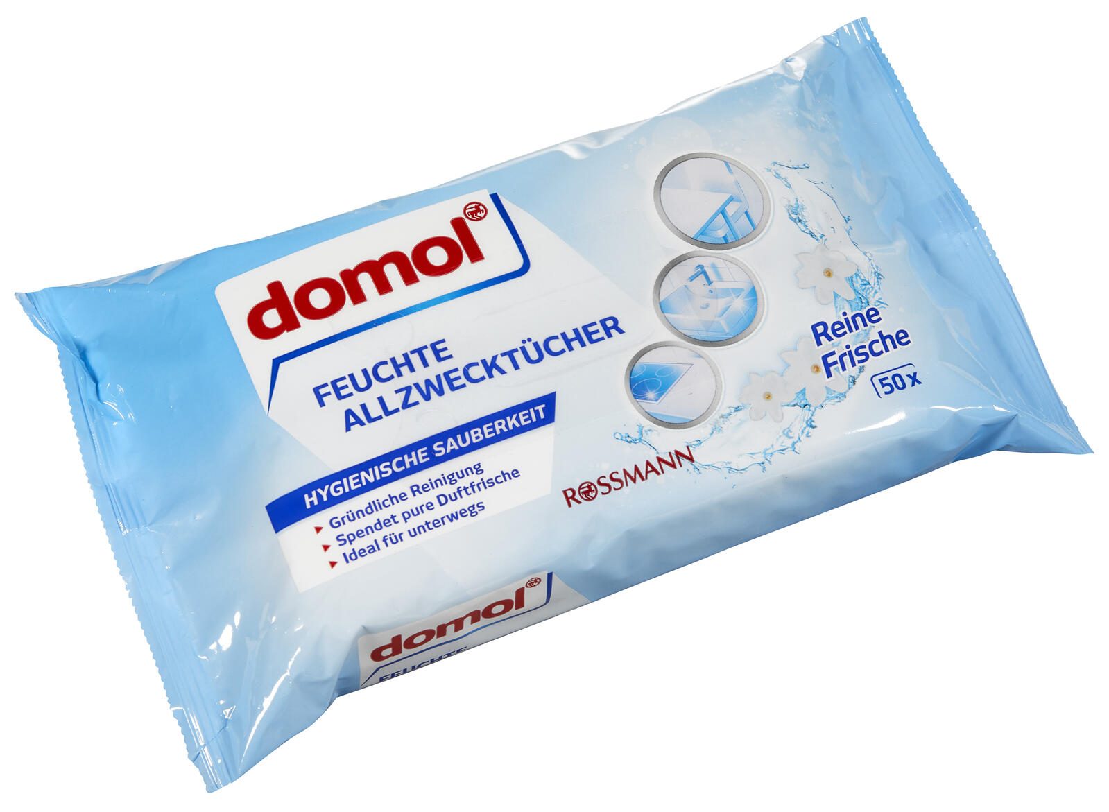 domol feuchte Allzweck-Reinigungstücher 1-lagig