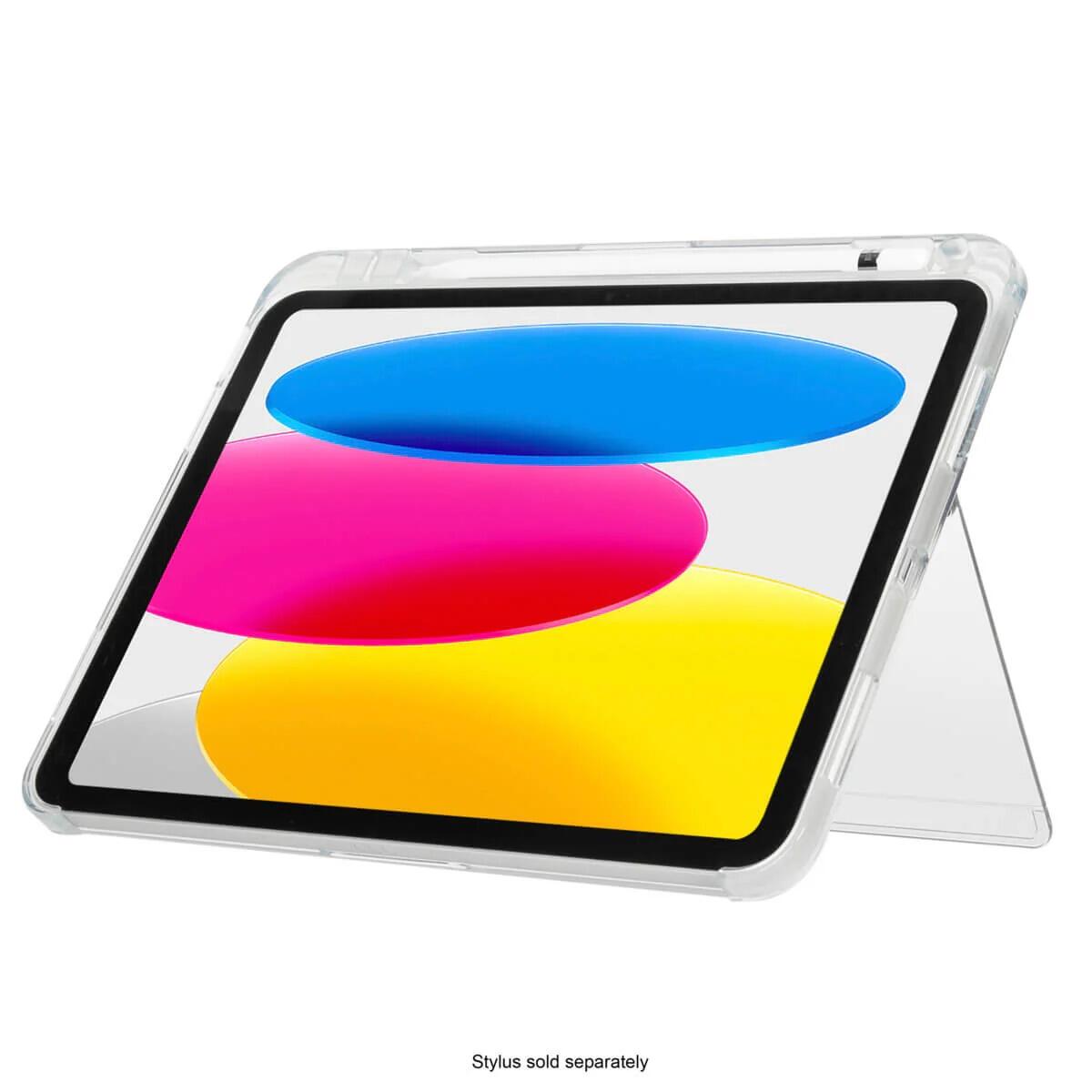 Targus Click-In™ Hülle mit Standfuß für iPad A16 und iPad (10. Gen) 10,9″ – 11″ – transparent