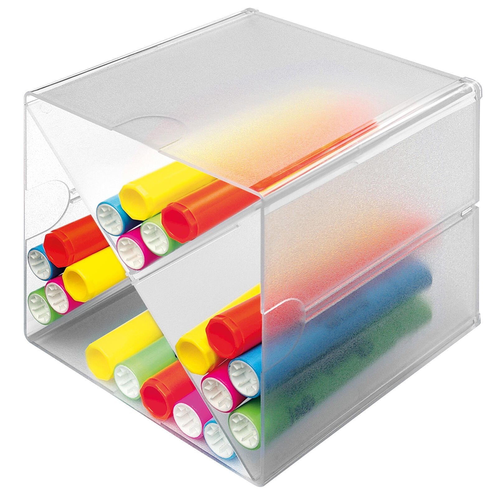 Aufbewahrungsbox Deflecto „Cube“ 15,3 x 15,3 x 15,3 cm transparent