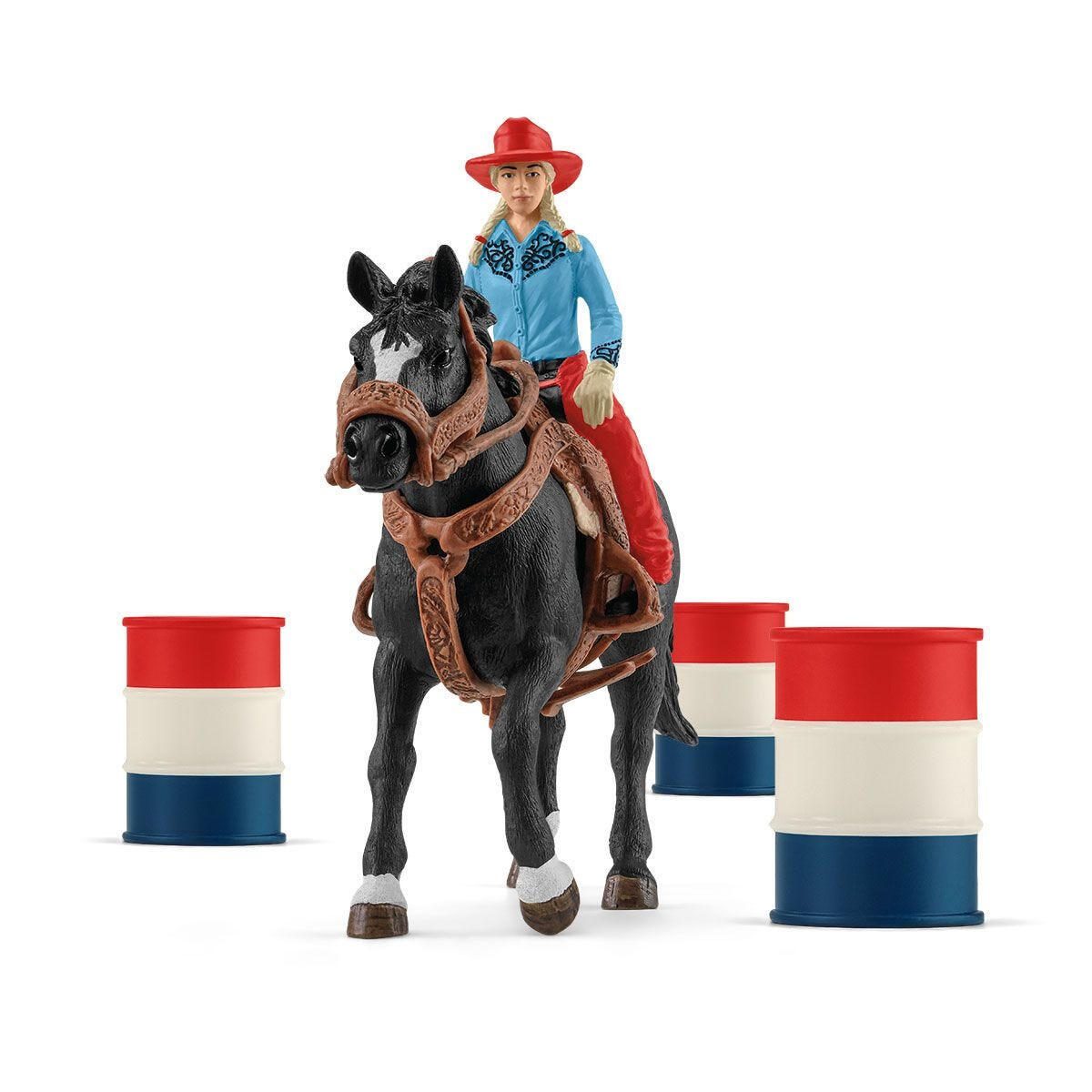 Schleich® Barrel Racing mit Cowgirl 42576