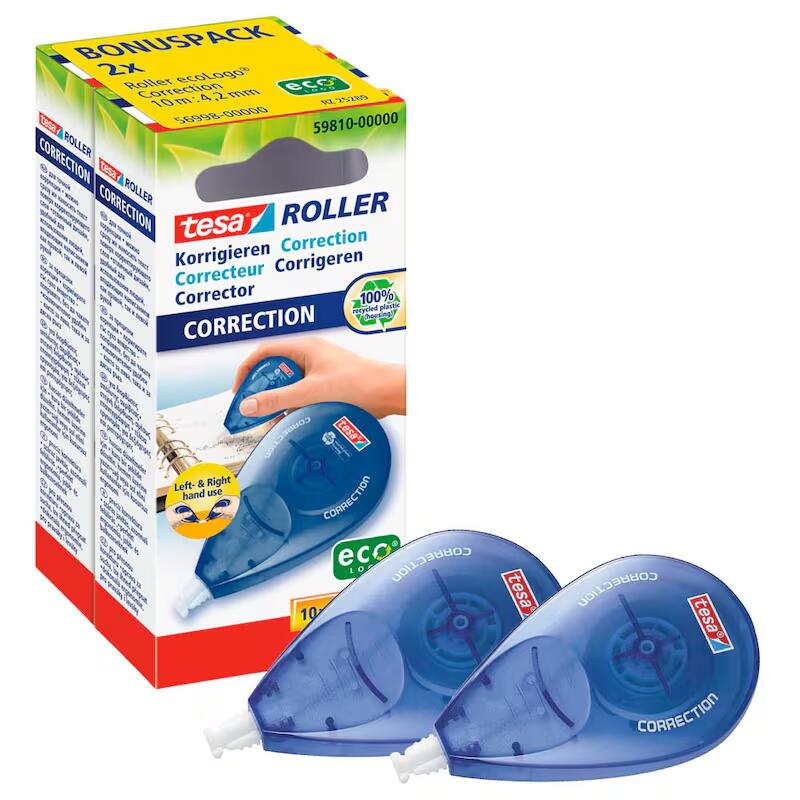 tesa Korrekturroller Seitwärtskorrektur-Roller Left & Right 4,20 mm