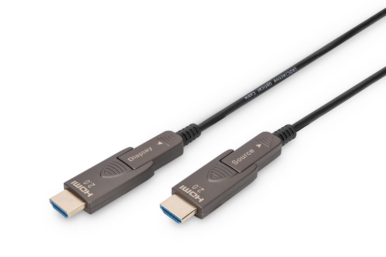 Digitus 4K – HDMI AOC Hybrid Glasfaserkabel mit 10m abnehmbaren Stecker