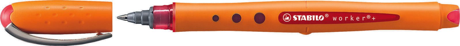 STABILO worker®+ Tintenroller 0.3 mm Rot