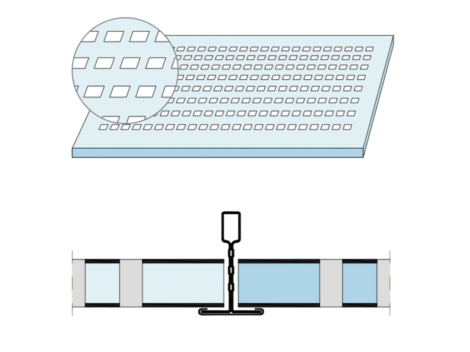 Knauf Plaza Cubus C1 S15/S24 Gips-Kassette 625x625x12,5 mm