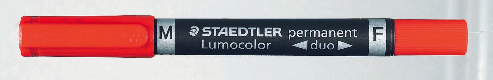 STAEDTLER Lumocolor duo Permanentmarker 0.6 – 1.5 mm Rot