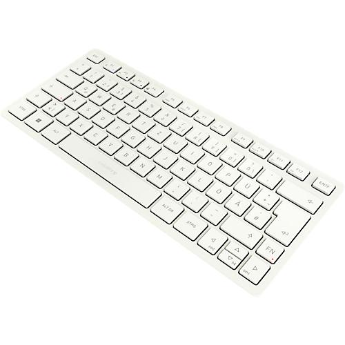 Bluetooth Tastatur Cherry KW 7100 Mini BT Milk White, QWERTZ, Multi-Device, kompaktes Format, inkl. Transporttasche