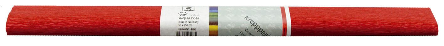 WEROLA Krepppapier Aquarola 32 g/m² rot