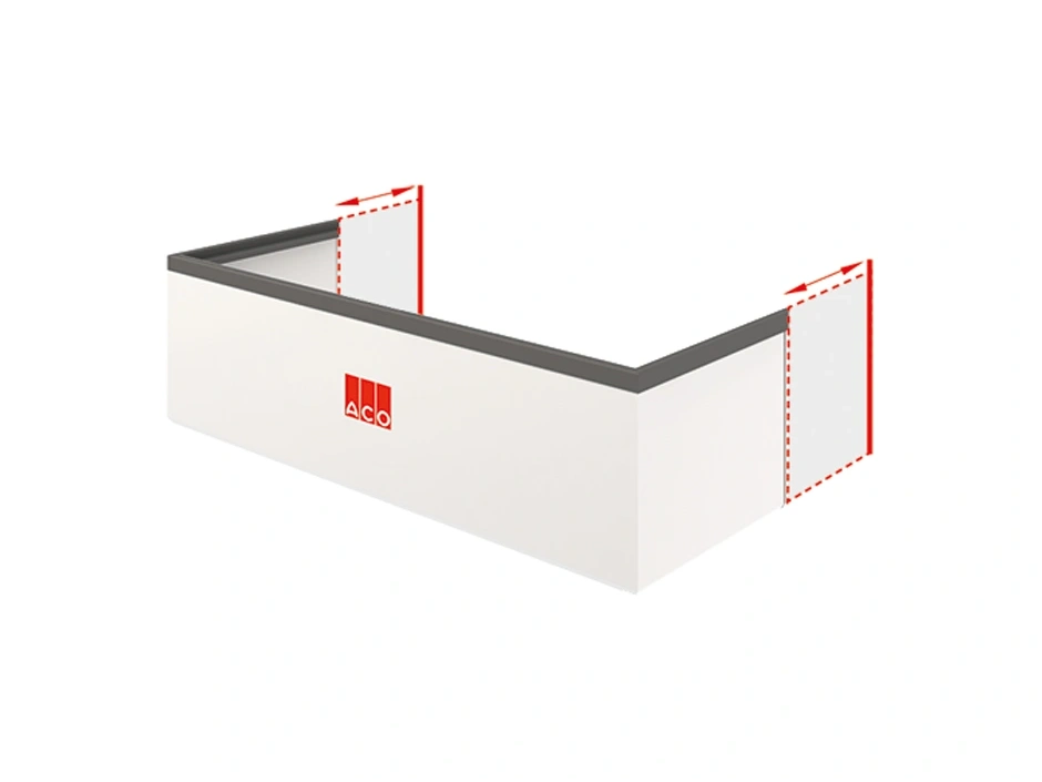 ACO Aufstockelement 125×3-30×80 cm