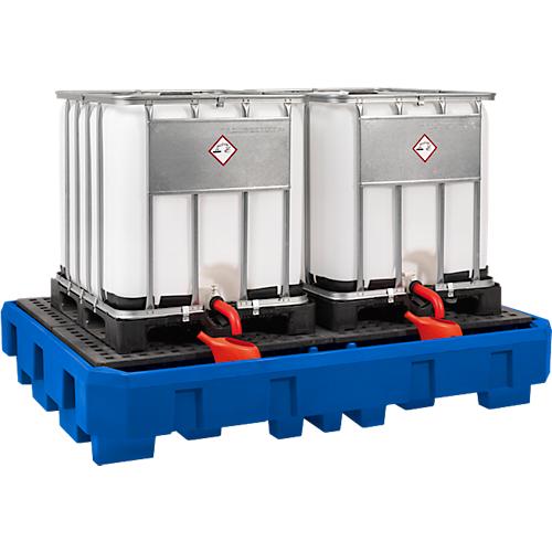 IBC/KTC Station, vollst?ndig aus Polyethylen, unterfahrbar, mit Stellfl?che
