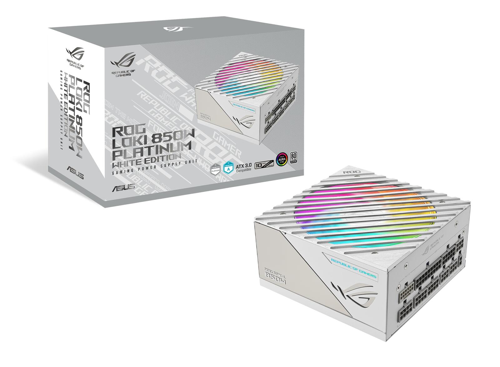 ASUS ROG Loki SFX-L 850W Platinum Netzteil (Vollmodulares Netzteil, 80+ Platinum, Lambda A zertifiziert, 120mm PWM ARGB