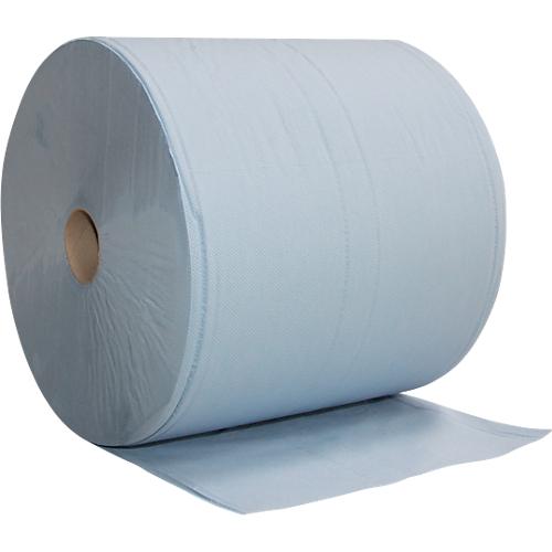 Putztuchrolle Basic Line, 2 Rollen je 1000 Blatt, 2-lagig, 380 x 360 mm, blau