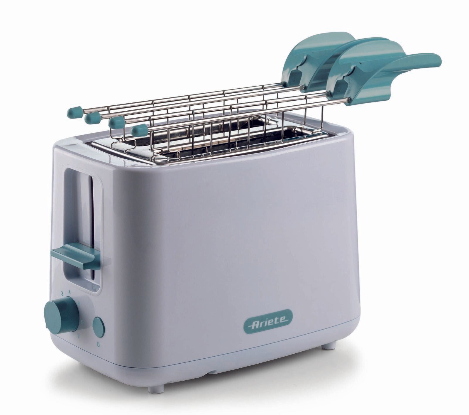 Ariete Breakfast 2-Schlitz-Toaster mit Edelstahlzangen – weiß
