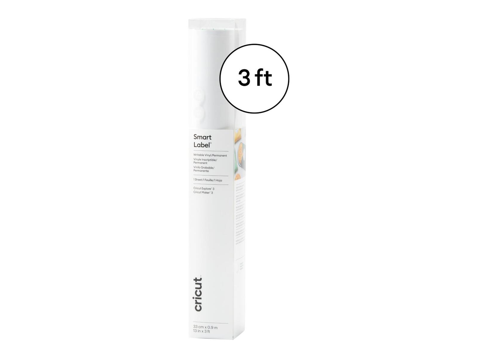 Cricut Vinylfolie beschreibbar – permanent 33 cm x 90 cm Transparent