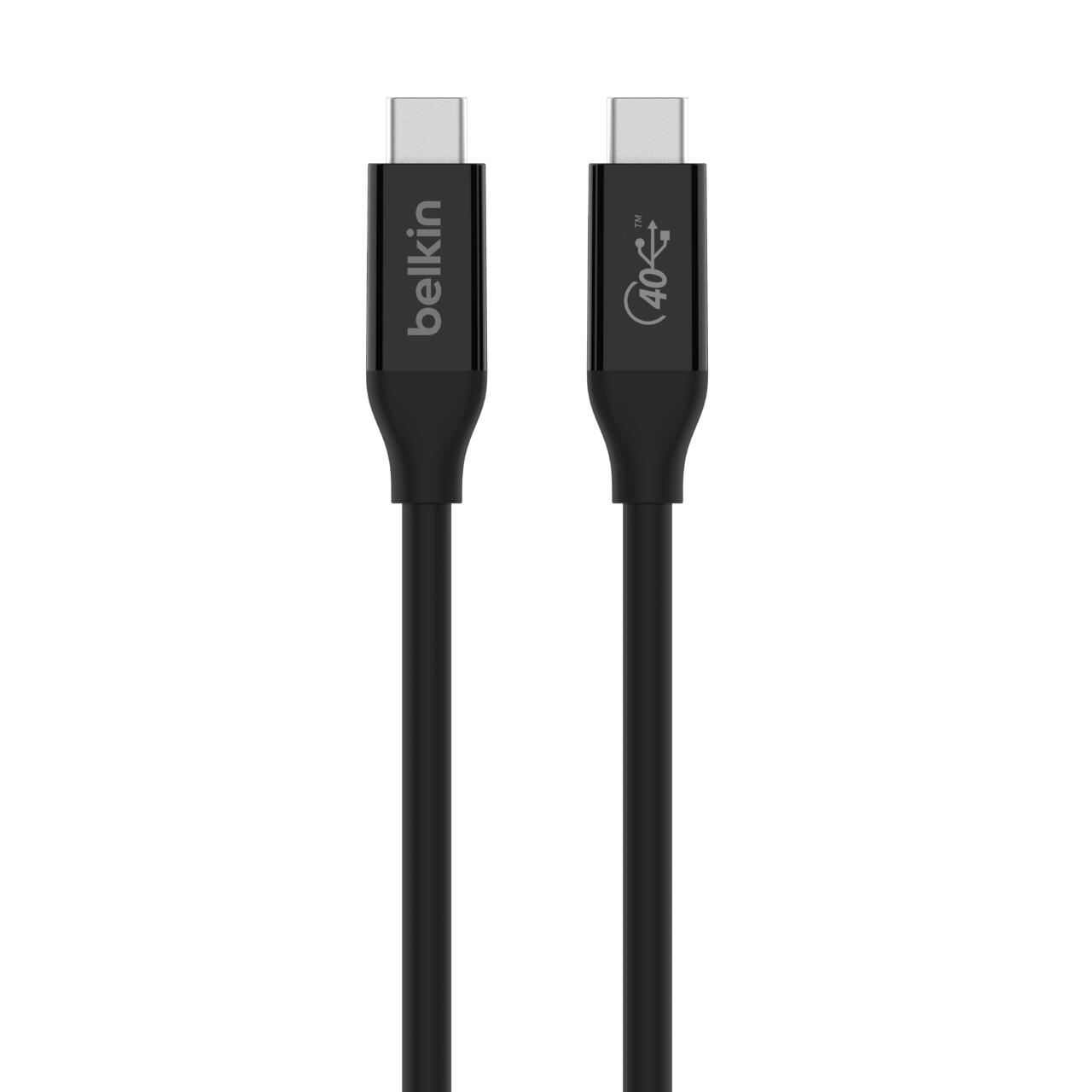 Belkin Connect USB4 USB-C auf USB-C Kabel 0,8 m schwarz