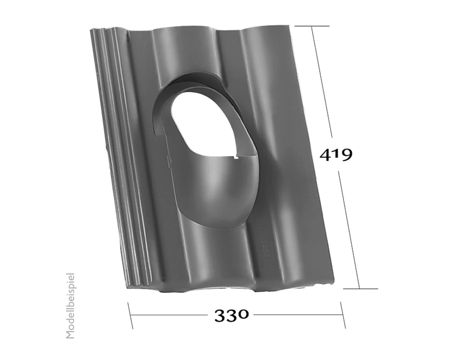 Klöber Venduct® Grundplatte f. Taunus-Pfanne rot