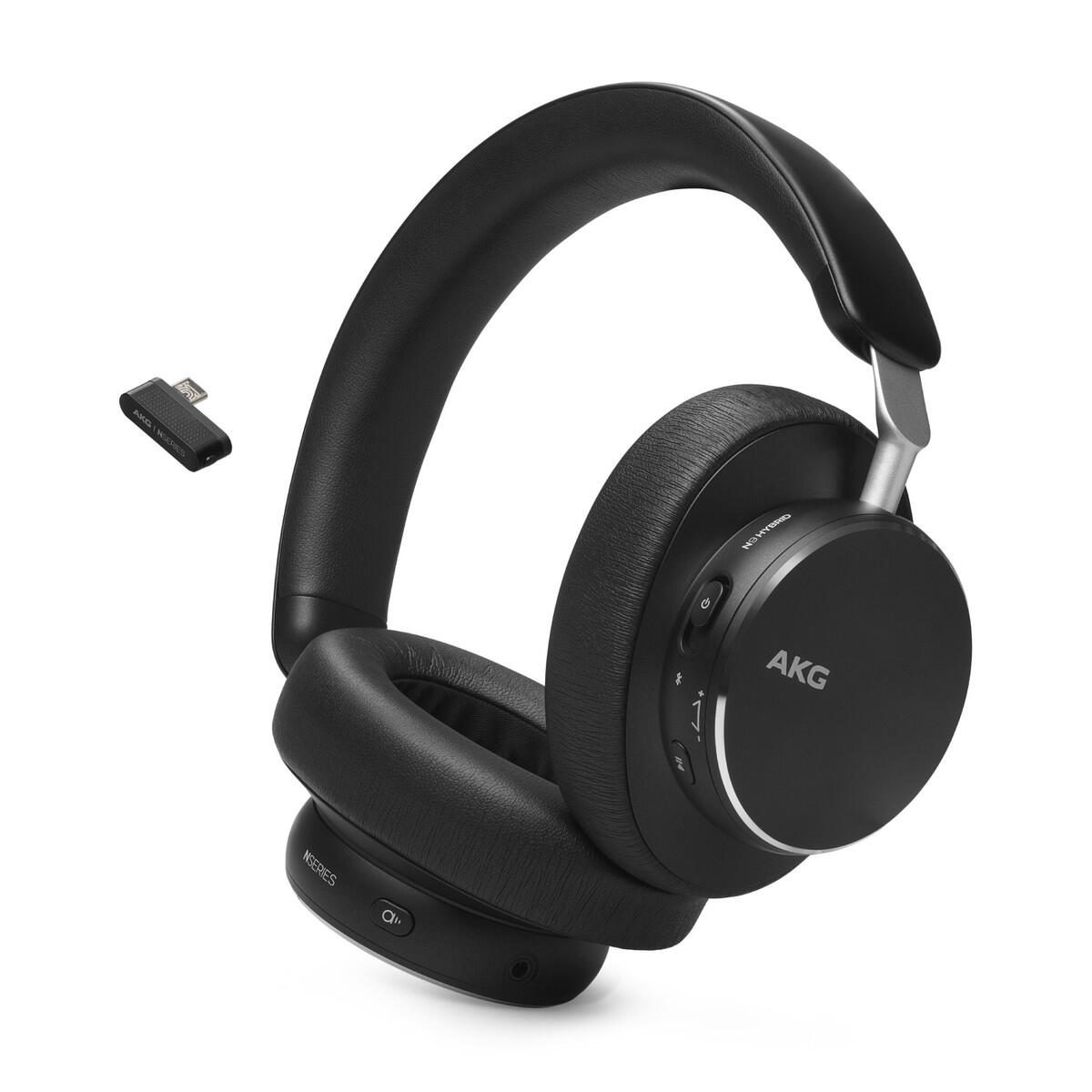 AKG N9 Hybrid kabellose Over-Ear-Kopfhöhrer mit Noise-Cancelling – schwarz