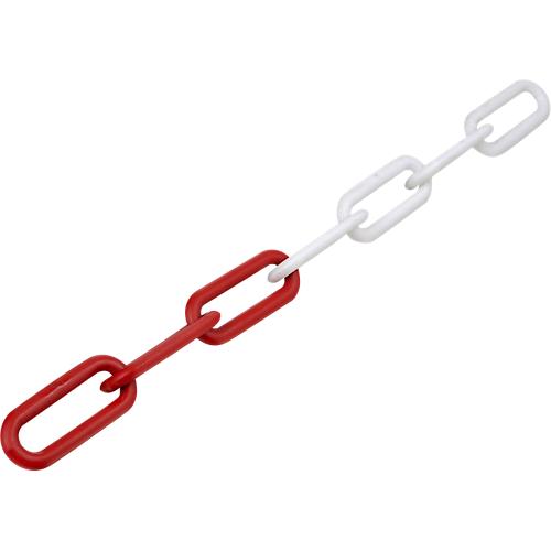 Absperrkette, ? 8 mm, Kunststoff, rot/wei?, 50 m