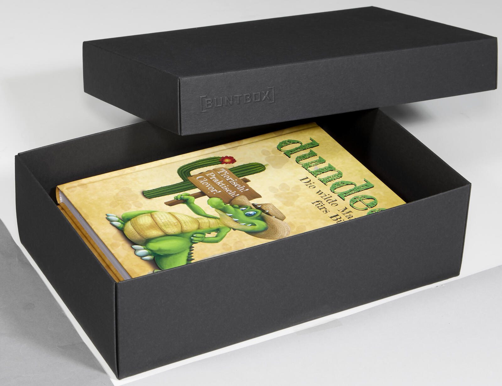 BUNTBOX Geschenkboxen L 3,6 l – 26,6 x 17,2 x 7,8 cm schwarz