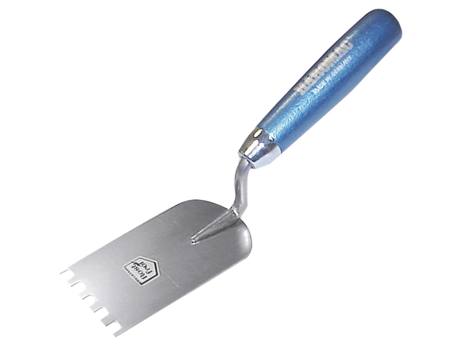 Haromac Fliesenspachtel Edelstahl blaues Heft 60x6x6 mm