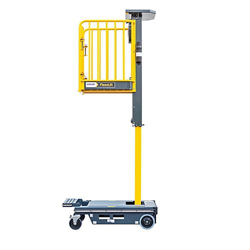Munk Vertikalmastlift FlexxLift, manuelle Ein-Hand-Bedienung, Hub bis 4,20 m, Gasdruckfeder, Diebstahlsicherung, 150 kg Belastung