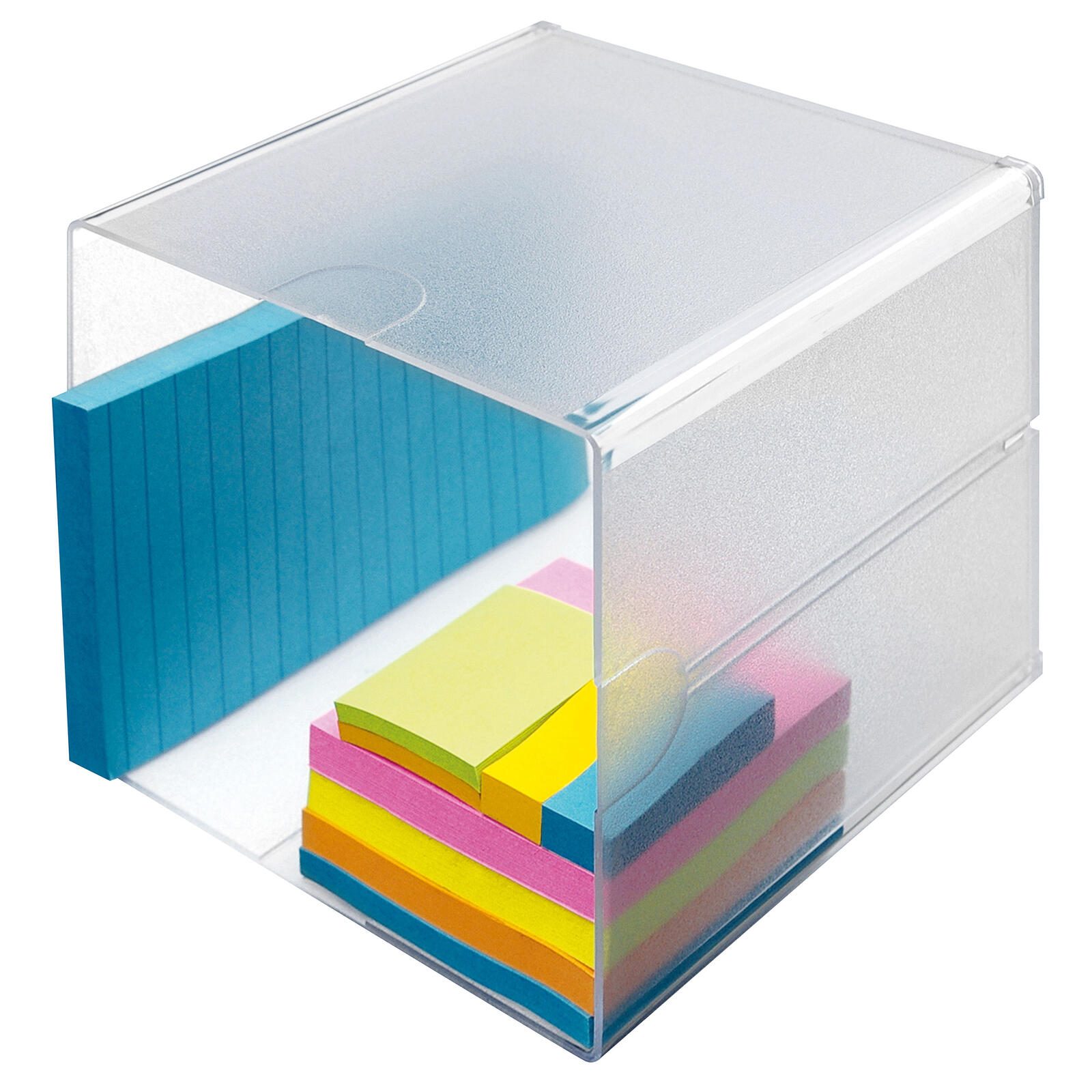 Aufbewahrungsbox Deflecto „Cube“ 15,3 x 15,3 x 18,3 cm transparent