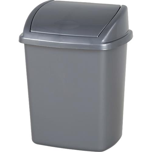 Abfallbeh?lter Vepa Bins, Volumen 8 l, mit Deckel, rechteckig, L 200 x B 252 x H 330 mm, Kunststoff, grau
