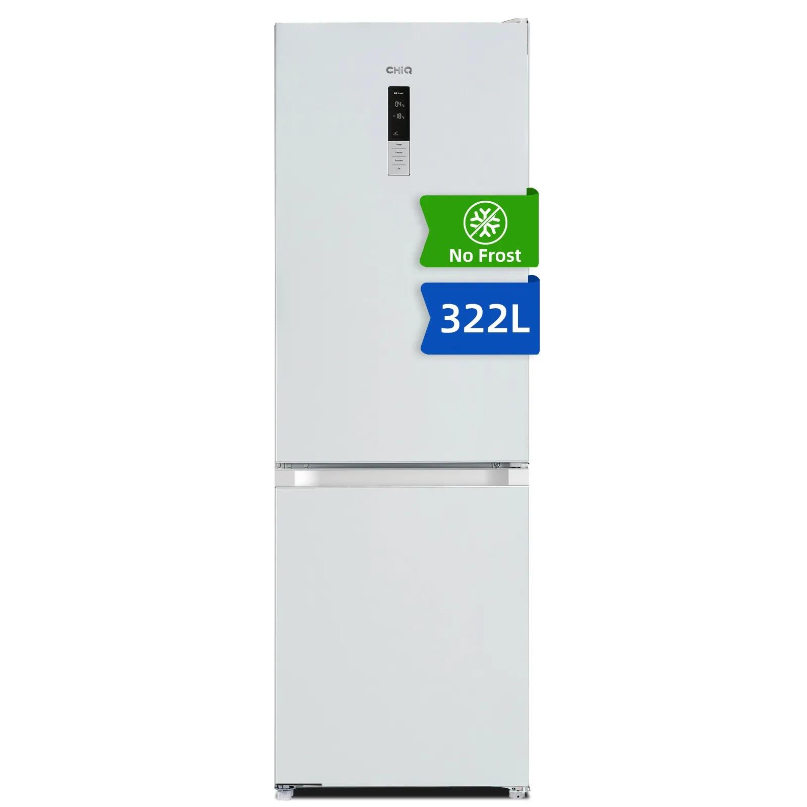 CHiQ Kühl-Gefrierkombi GCB340NEIDW 226L/96L weiß