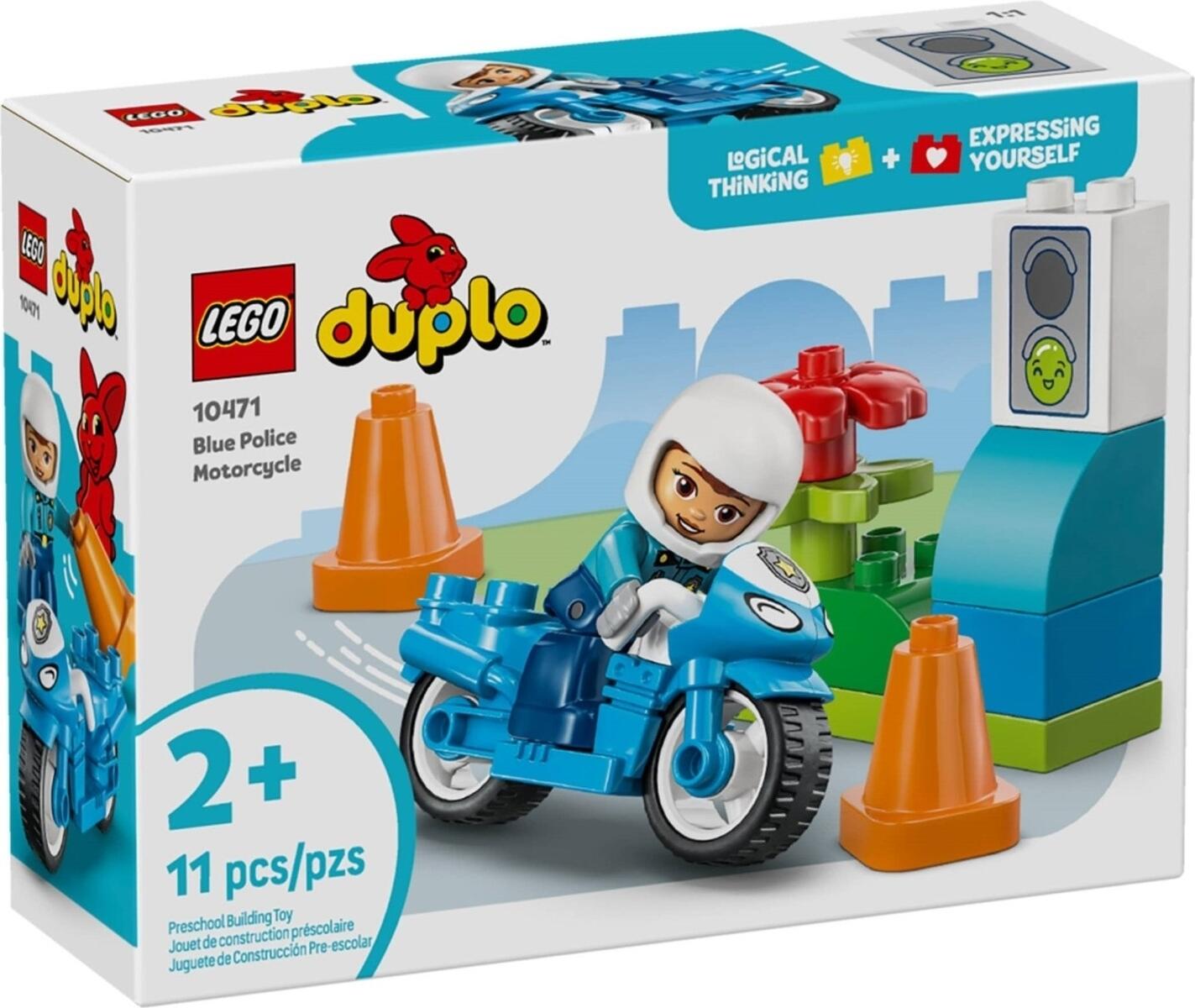 LEGO® DUPLO 10471 Blaues Polizeimotorrad