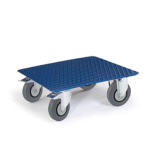 Kistenroller 500×500 mm, Riffelblech