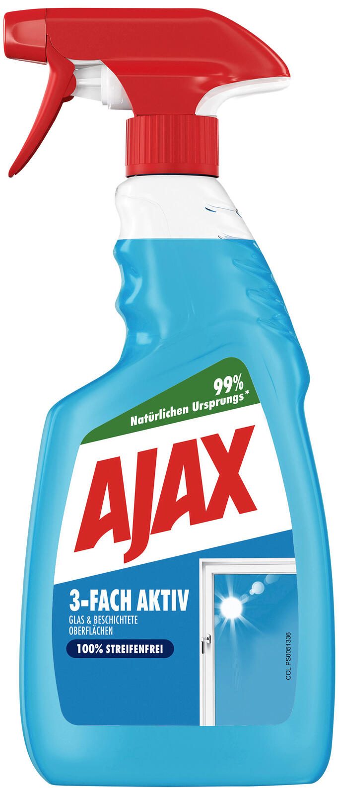 AJAX Glasreiniger 3-Fach Aktiv 0,50 l