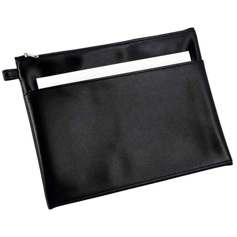 Alassio Reißverschlussbeutel 25x19cm schwarz