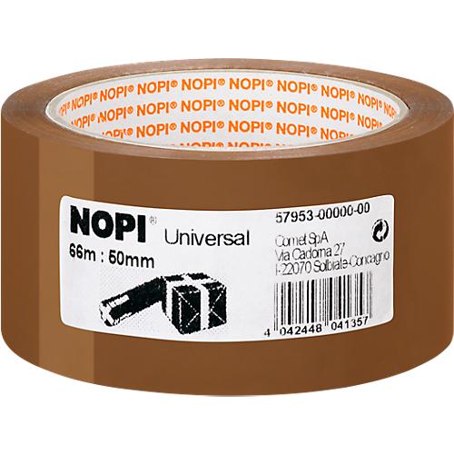 Nopi? Packband Universal 4040, L 66 m x B 50 mm, braun, 6 Rollen
