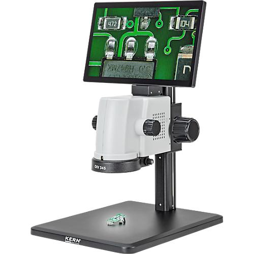 KERN Videomikroskop OIV-345, 12' LC-Display, 1920 x 1080 px, 5 MP Kamera, Zoomfunktion 0,7-4,5 x, Click-Stopp, HDMI/USB, Netzbetrieb