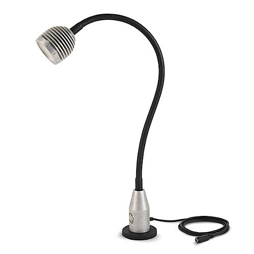 LED-Arbeitsleuchte Bauer & B?cker Flexi, 4,5 W, 450 lm, 5500 K, dimmbar, neigbar, Magnetfu?, IP65, L 610 mm, Aluminium, grau-schwarz
