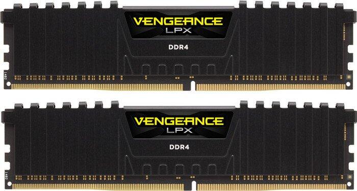 Corsair Vengeance LPX schwarz DIMM Kit 16GB, DDR4-2666, CL16-18-18-35