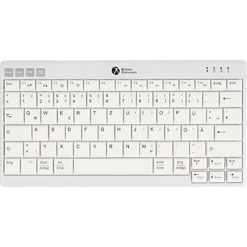BakkerElkhuizen Tastatur UltraBoard 950 V2 Wireless, Bluetooth, 3 m Reichweite, HotKeys, USB-C, QWERTZ, hellgrau