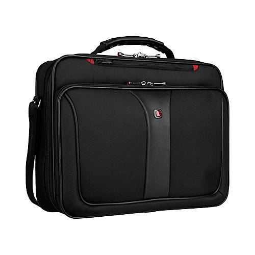 Laptop Tasche Wenger Legacy, Laptop bis 15', 2 Hauptf?cher, Organizer, Trolleybefestigung, B 410 x H 300 x L 110 mm, 15 l, Polyester, schwarz