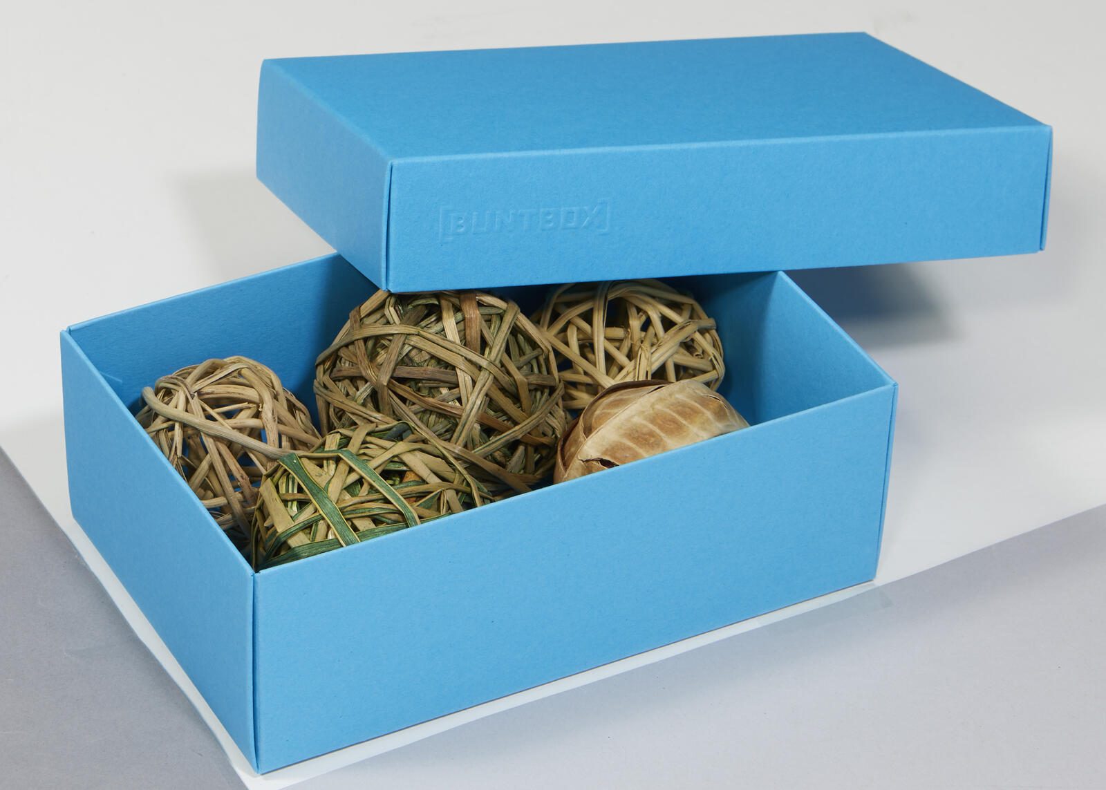 BUNTBOX Geschenkboxen M 1,1 l – 17,0 x 11,0 x 6,0 cm blau