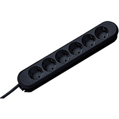 Bachmann SMART Steckdosenleiste 6 AC-Ausgänge, Schwarz