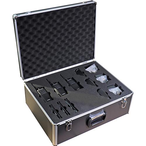 PMR-Funkger?teset Kenwood TK-3501E, 6-teilig, lizenzfrei, 6 Kan?le, bis 6 km, bis 20 h, IP54, in Alukoffer, schwarz