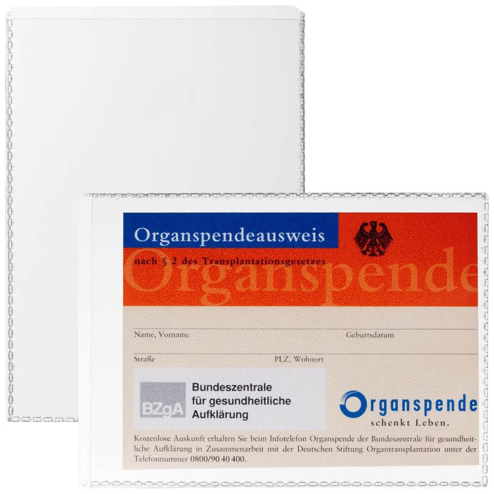 DURABLE Dokumentenhüllen transparent 10,5 x 7,4 cm – 10 Stück