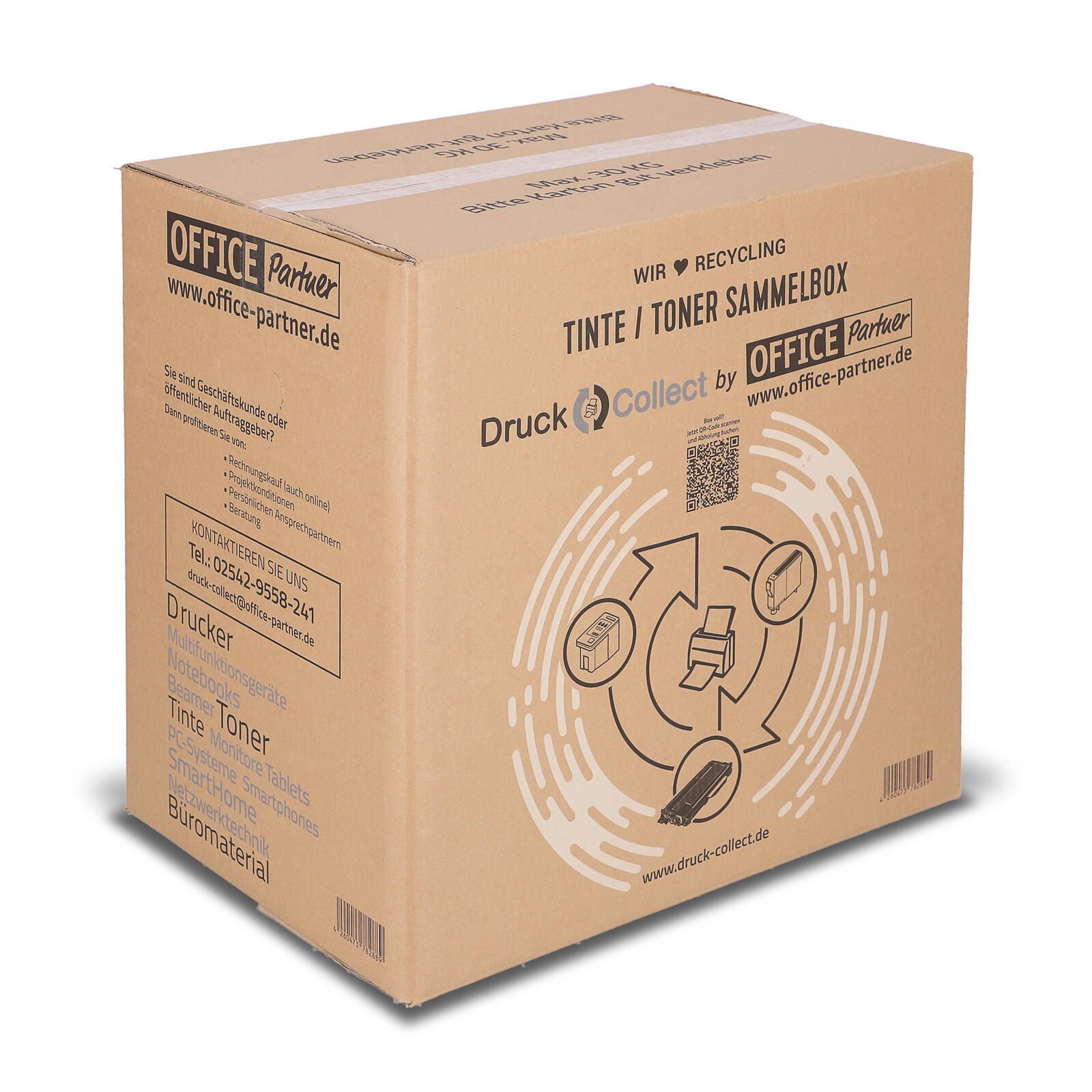 Versand – leere Sammelbox Druck-Collect.de 150 Liter Tinte & Toner
