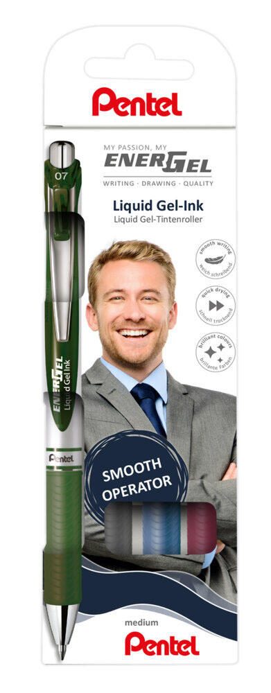 Pentel Gelschreiber-Set 0.35 mm, Schreibfarbe: Mehrfarbig